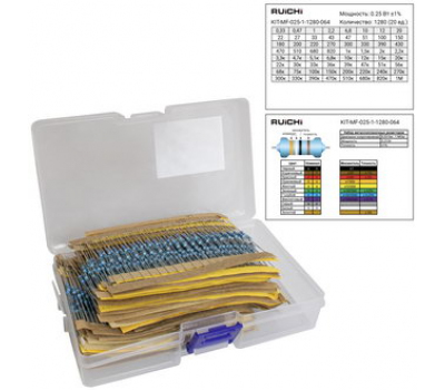 Резистор: KIT-MF-025-1-1280-064 Резистор: KIT-MF-025-1-1280-064