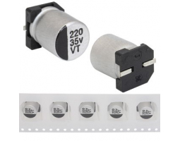 Конденсатор: 220 uF  35 V   105C   8*10.5   VT