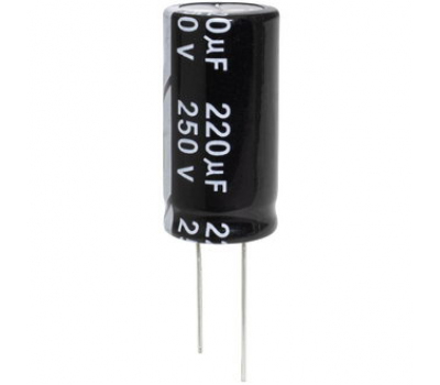 Конденсатор: 220 uF  250 V   105C   18*35   (JWC