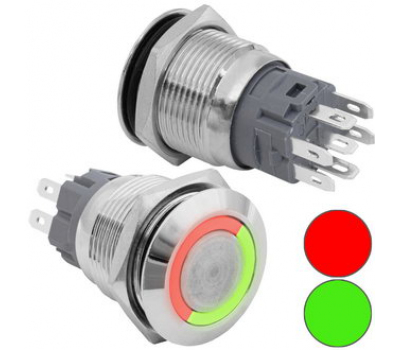 Кнопка антивандал.: GQ19B-10E/RG/N off-(on) Кнопка антивандал.: GQ19B-10E/RG/N off-(on)