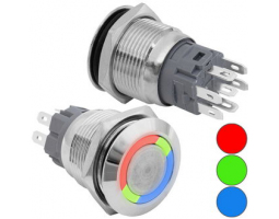 Кнопка антивандал.: GQ19B-10E/RGB/N off-(on) Кнопка антивандал.: GQ19B-10E/RGB/N off-(on)