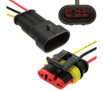 Соединитель автом.: SuperSeal 1.5, 3PIN MF (18AWG 20cm) Соединитель автом.: SuperSeal 1.5, 3PIN MF (18AWG 20cm)