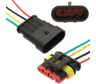 Соединитель автом.: SuperSeal 1.5, 4PIN MF (18AWG 20cm) Соединитель автом.: SuperSeal 1.5, 4PIN MF (18AWG 20cm)