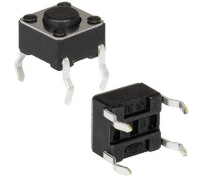 Кнопка тактовая: KAN0611-0431B 6x6x4.3 mm GANGYUAN