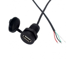 Разъем USB: USB-4Pin M18 cap Разъем USB: USB-4Pin M18 cap