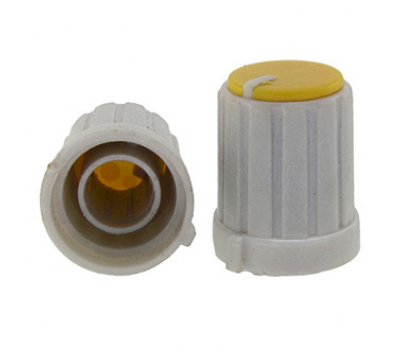 Ручка приборная: RR4853 (6mm круг желтый)