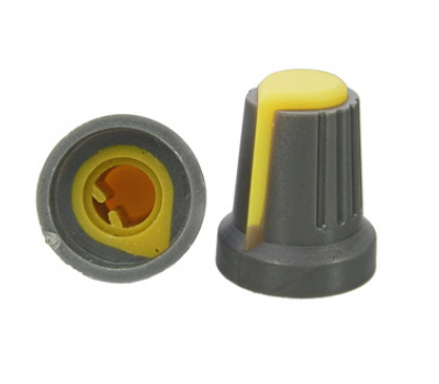 Ручка приборная: RR4817 (6mm п.круг желтый) Ручка приборная: RR4817 (6mm п.круг желтый)