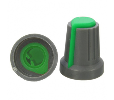 Ручка приборная: RR4817 (6mm п.круг зеленый)