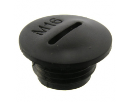 Заглушка для кабельных вводов: Заглушка MG-16 Черный пласти                      