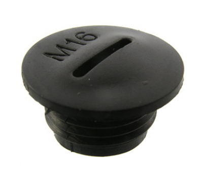 Заглушка для кабельных вводов: Заглушка MG-16 Черный пласти