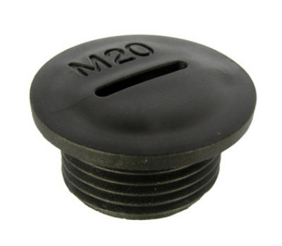 Заглушка для кабельных вводов: Заглушка MG-20 Черный пластик