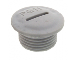 Заглушка для кабельных вводов: Заглушка PG11 Серый пластик                       