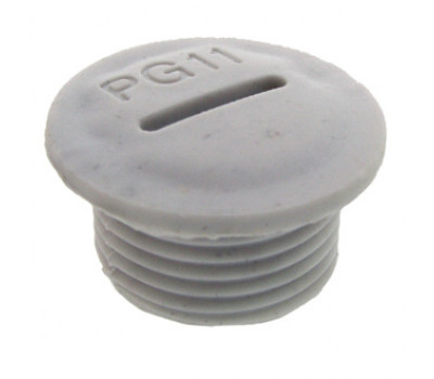 Заглушка для кабельных вводов: Заглушка PG11 Серый пластик