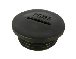 Заглушка для кабельных вводов: Заглушка PG13.5 Черный пласти                     