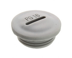 Заглушка для к.в.: Заглушка PG16 Серый пластик                       