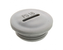 Заглушка для кабельных вводов: Заглушка PG16 Серый пластик                       