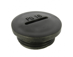 Заглушка для кабельных вводов: Заглушка PG16 Черный пластик                      