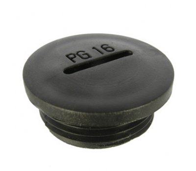 Заглушка для кабельных вводов: Заглушка PG16 Черный пластик