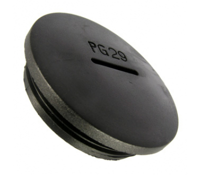 Заглушка для кабельных вводов: Заглушка PG29 Черный пластик