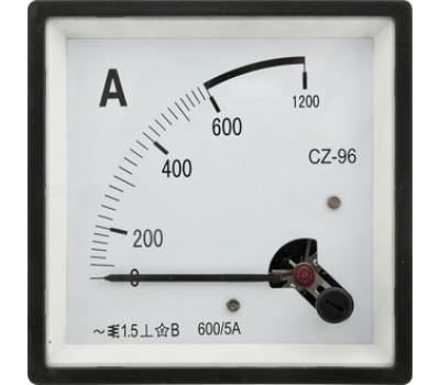 Щитовой прибор: Амперметр 600/5А 50гц  (96х96)