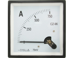 Щитовой прибор: Амперметр 750А     (96х96)                        