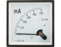 Щитовой прибор: МилиАмперметр   500ма (96х96)                     