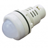 Светодиод в корпусе: AD22-30AS-W 24V AC/DC бел  ф28                    