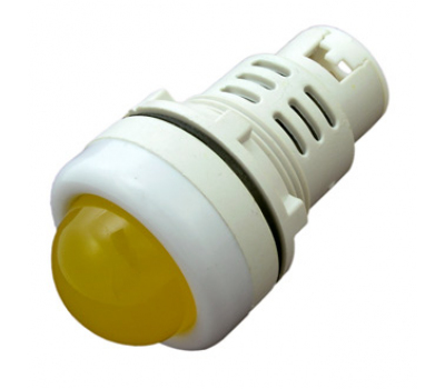Светодиод в корпусе: AD22-30AS-W 220V AC жел ф28