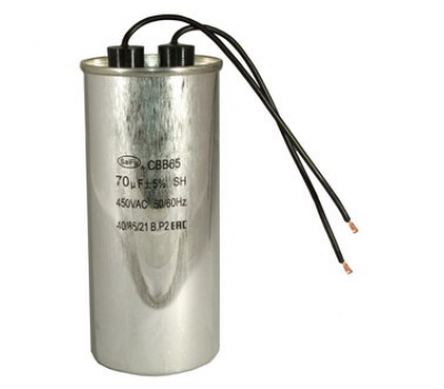 Конденсатор: CBB65 70uF  450V WIRE (SAIFU)