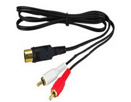 Аудио/Видео шнур: DIN 5 Pin - 2 RCA G1,5 m                          
