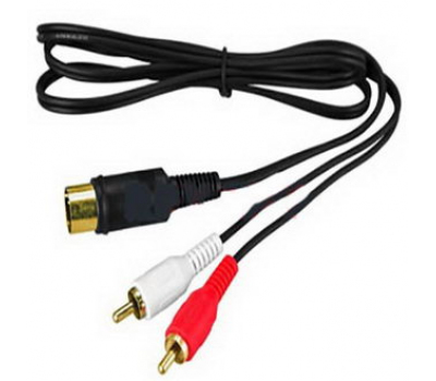 Аудио/Видео шнур: DIN 5 Pin - 2 RCA G1,5 m