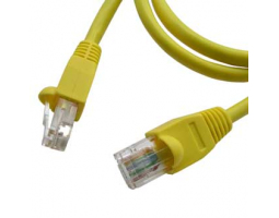 Компьютерный шнур: Патчкорд  RJ45 1.8m желтый                        