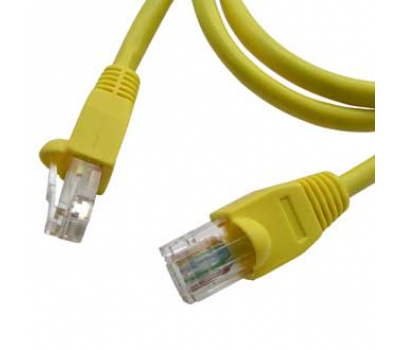 Компьютерный шнур: Патчкорд  RJ45 1m желтый