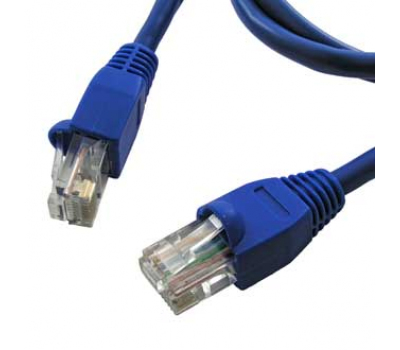 Компьютерный шнур: Патчкорд  RJ45 1m синий