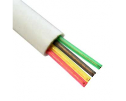 Кабель телефонный: PVC2.2*4.70mm белый (100м) Кабель телефонный: PVC2.2*4.70mm белый (100м)
