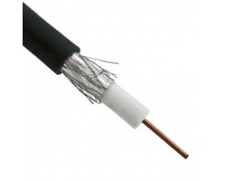 Кабель коаксиальный: RG-6U black (100m)                                