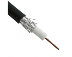 Кабель коаксиальный: RG-6U black (100m)                                