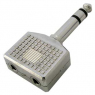 Разъем переходной: 7-0278/6.35 stereo-2*3.5 st                       