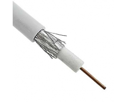 Кабель коаксиальный: RG-6U white (100m)                                