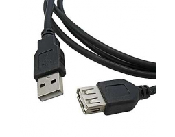 Компьютерный шнур: USB-A F  USB-A M 3m black                         