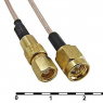 Разъем: SMA-J2/SMC-K2-RG178-30                            