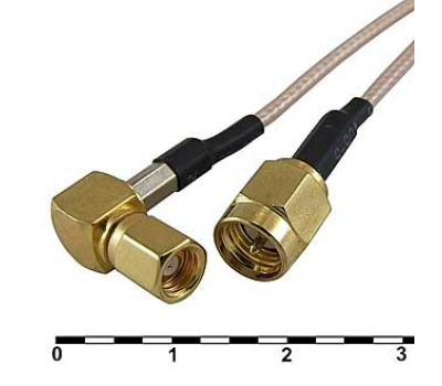 Разъем: SMA-J2/SMC-KW2-RG178-30