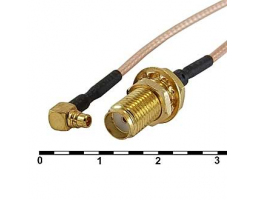 Разъем: MMCX-M/SMA-F RG-178U 15CM Разъем: MMCX-M/SMA-F RG-178U 15CM