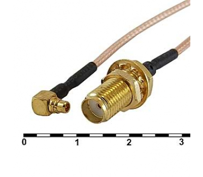 Разъем: MMCX-M/SMA-F RG-178U 15CM Разъем: MMCX-M/SMA-F RG-178U 15CM