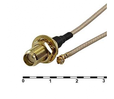 Разъем: UFL-F/SMA-F JV-003+O 13CM Разъем: UFL-F/SMA-F JV-003+O 13CM