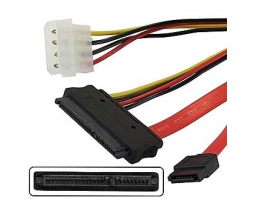 Компьютерный шнур: SATA 7pin + Power 15pin 0.90m                     